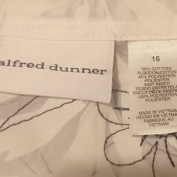 Women's 16 Alfred Dunner Sheer Button Down Shirt - Picture 8 of 15